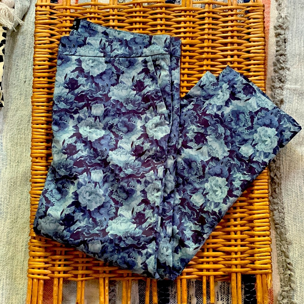 Wildfang Blue Floral Trousers - 14 - NEVER WORN